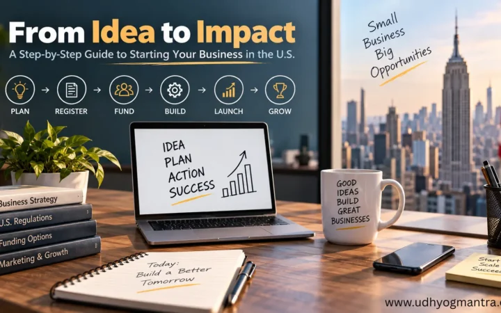 Entrepreneur planning how to start a small business in the U.S